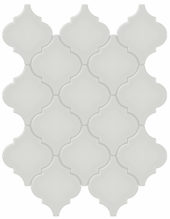 Warm Grey Glossy Arabesque Mosaic | Tiles By Kia