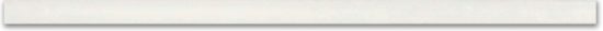 White 0.5X12 Demi Bullnose | Tiles By Kia