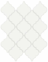 White Glossy Arabesque Mosaic | Tiles By Kia