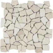 White Mini Opus Interlocking Mosaic Sheet | Tiles By Kia