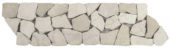 White Opus Mosaic Interlocking Border | Tiles By Kia