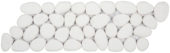 White Reconstituted Pebble Mosaic Interlocking Border | Tiles By Kia