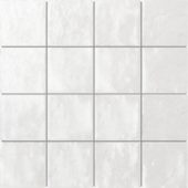 Zellige Glazed Ceramic White 3"x3" Mosaic | Tiles By Kia