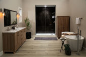 Black Ice Gloss Shower Wall Kit 36x60x94 | Tiles By Kia