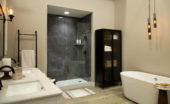 Cracked Slate Gloss Shower Wall Kit 30x60x94 | Tiles By Kia
