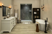 Cracked Slate Gloss Shower Wall Kit 36x60x94 | Tiles By Kia