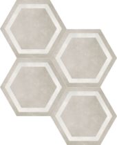 Form 7" Hexagon Frame Sand | Tiles By Kia