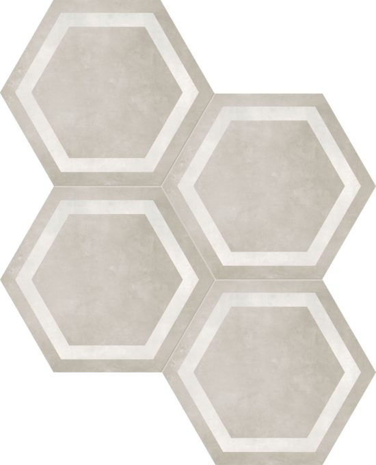 Form 7" Hexagon Frame Sand | Tiles By Kia