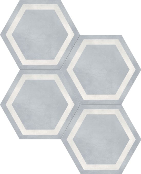 Form 7" Hexagon Frame Tide | Tiles By Kia