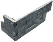 Ledger Stone 6x18 Carbon Assembled Corner | Tiles By Kia