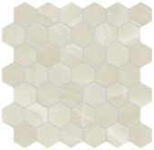 Lustra 2" Hex Onyx Crema Honed | Tiles By Kia