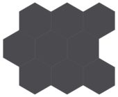 Monoforma 4" Hex Shilhouette Silk | Tiles By Kia