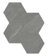 Nord 6 Hex Chromium | Tiles By Kia