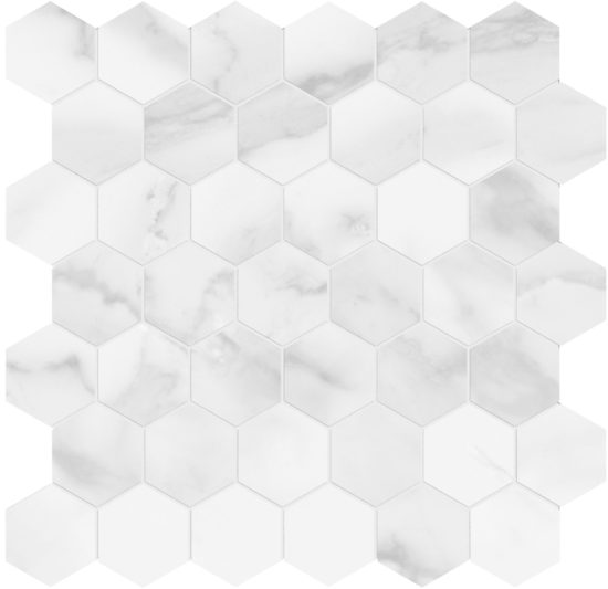 Plata Statuario Brina 2 Hexagon Matte | Tiles By Kia