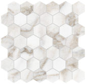 Royal Stoneworks 2" Calacatta Royale Hex | Tiles By Kia