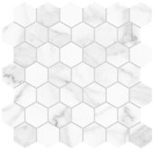 Royal Stoneworks 2" Grandvein White Hex | Tiles By Kia