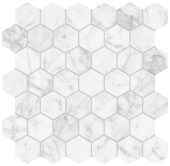 Royal Stoneworks 2" Old World Bianco Hex | Tiles By Kia