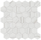 Royal Stoneworks 2" Tuscan White Vein Hex | Tiles By Kia