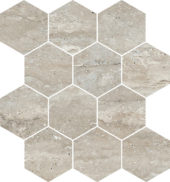 Saturnia 3x3 Hex Silver Matte | Tiles By Kia