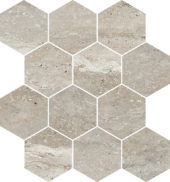 Saturnia 3x3 Hex Silver Matte | Tiles By Kia