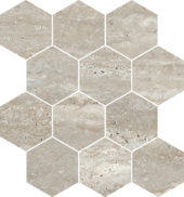 Saturnia 3x3 Hex Silver Matte | Tiles By Kia