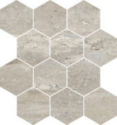 Saturnia 3x3 Hex Silver Matte | Tiles By Kia
