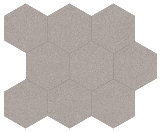 Serena 4" Hex Pewter | Tiles By Kia