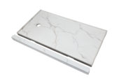 Shower Pan 36x60 Bianco Marble | Tiles By Kia